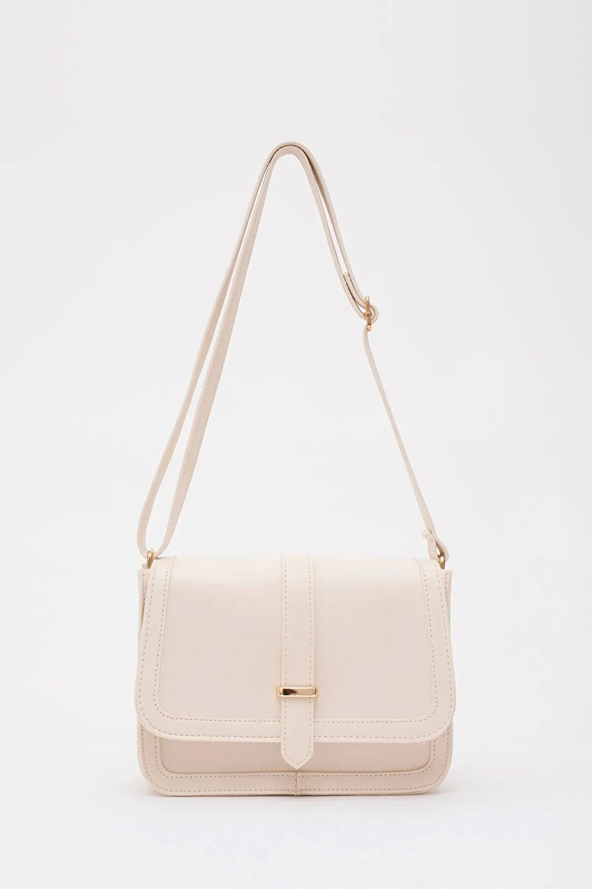 Suni Deri İç Fermuar Cepli Çıtçıt Kapamalı Şık ve Ergonomik Kol ve Omuz Çantası