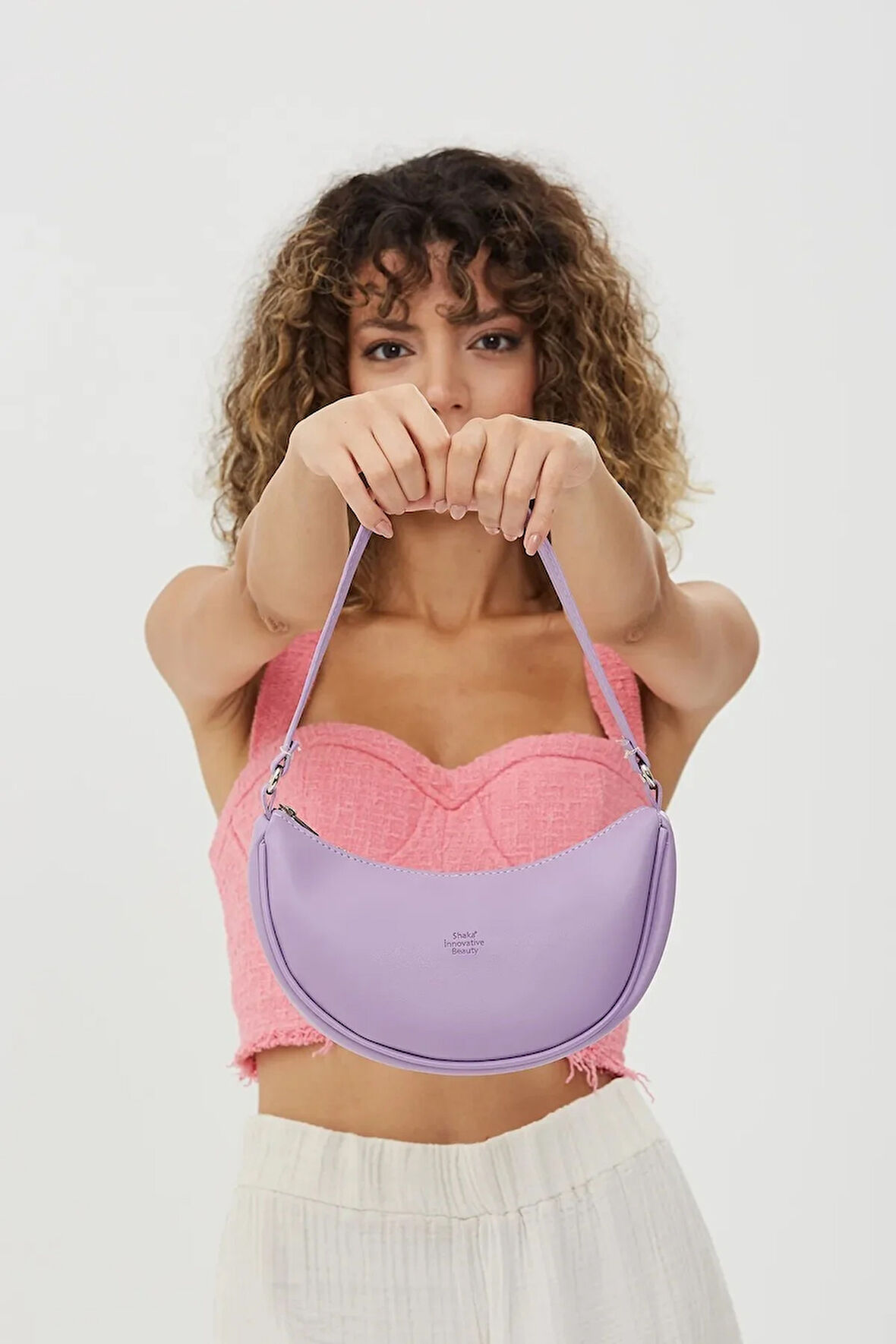 Tek Bölmeli Şık ve Ergonomik Suni Deri Mini El ve Omuz Çantası