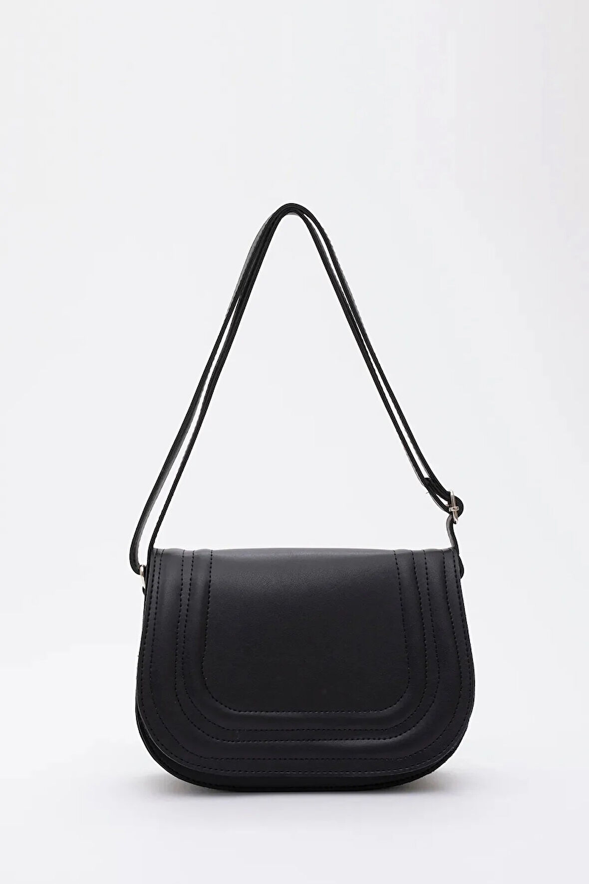 Suni Deri 2 Bölmeli Ayarlanabilir Şık ve Ergonomik Askılı Kol Ve Omuz Çantası