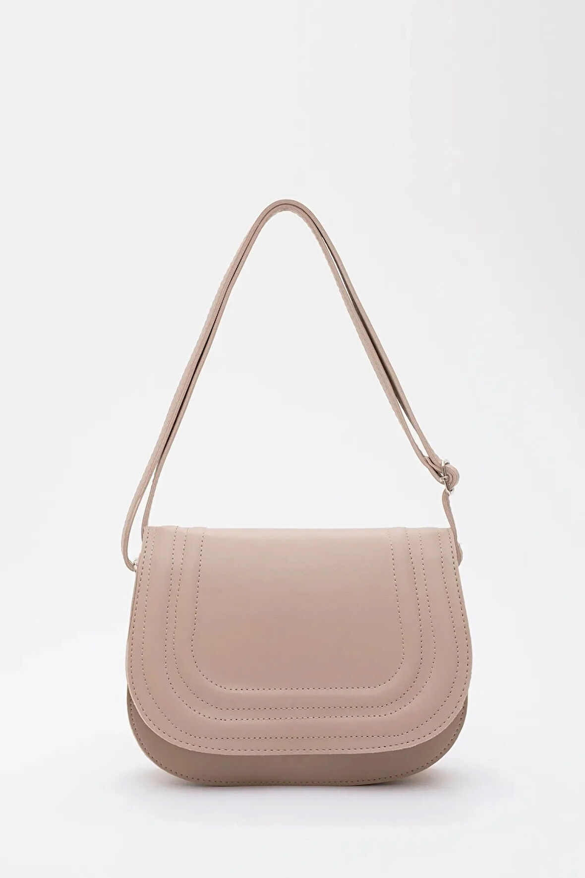 Suni Deri 2 Bölmeli Ayarlanabilir Şık ve Ergonomik Askılı Kol Ve Omuz Çantası