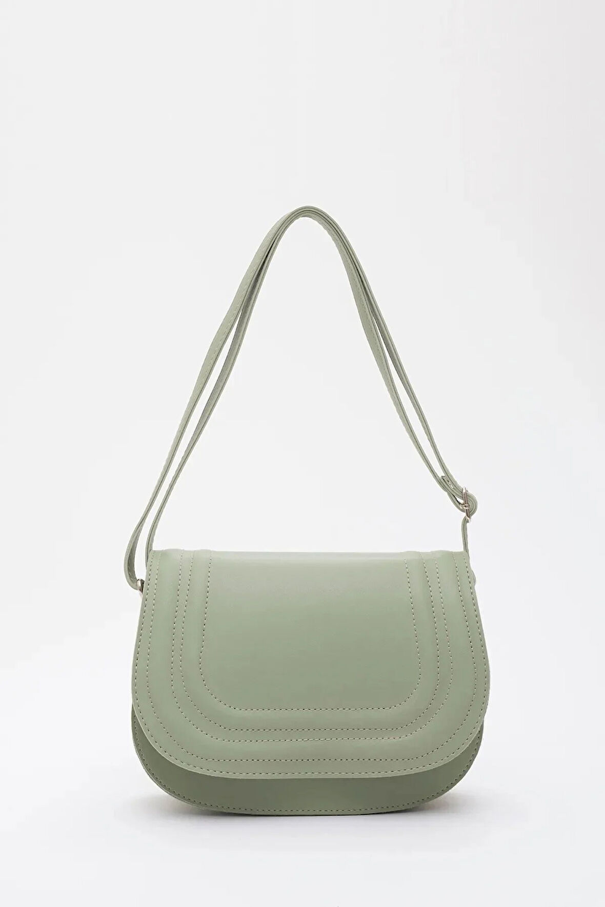 Suni Deri 2 Bölmeli Ayarlanabilir Şık ve Ergonomik Askılı Kol Ve Omuz Çantası