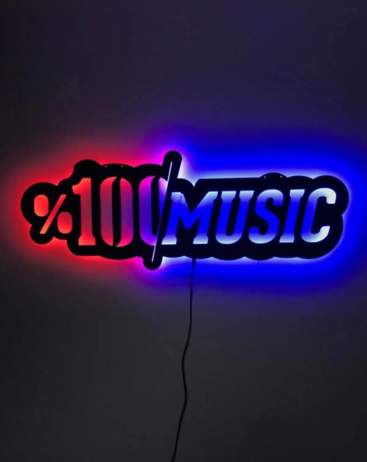 MÜZİK ODASI LED IŞIKLI DUVAR DEKORU TABLO 