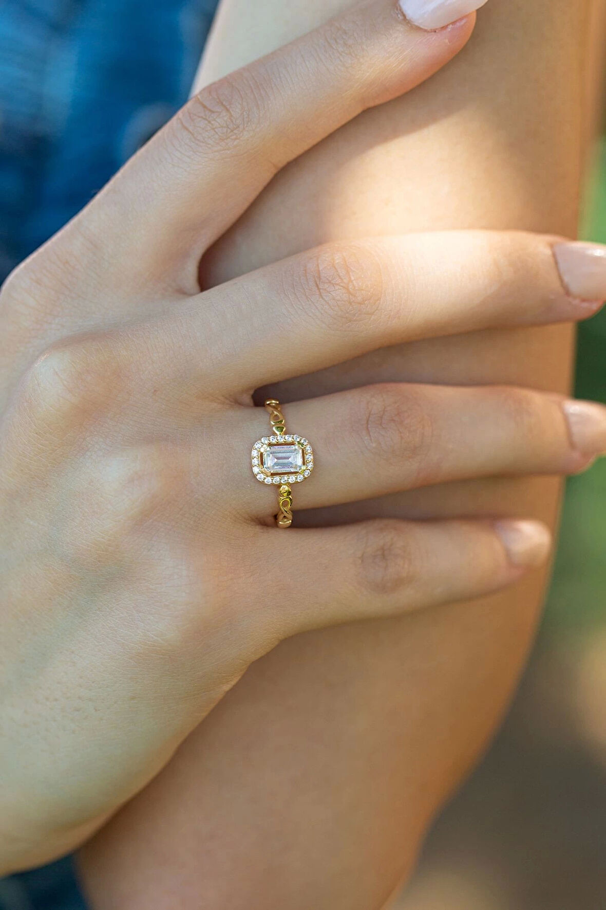 Sonsuzluk Baget Altın Yüzük