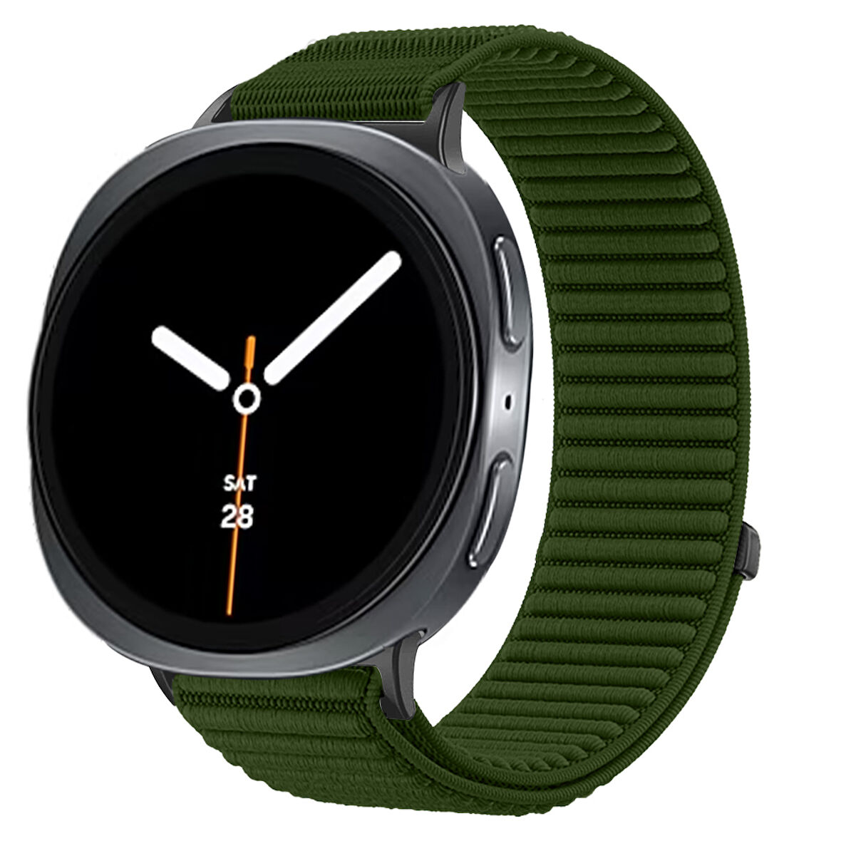 Samsung Galaxy Watch 8 44mm 40mm 47mm İle Uyumlu Naylon Spor Loop Kordon Ayarlanabilir Rahat ve Dayanıklı