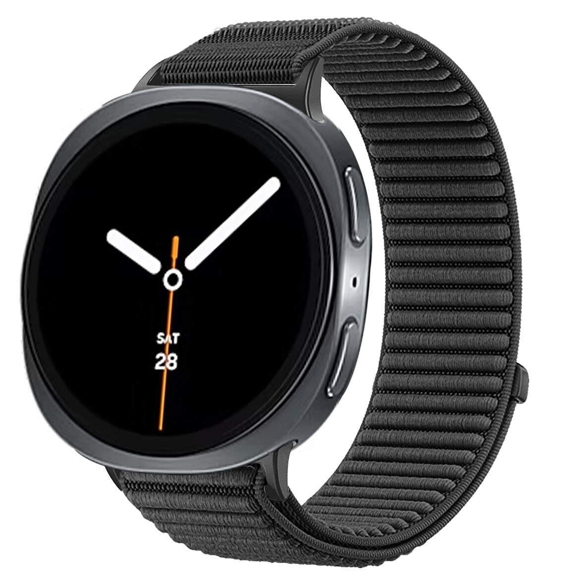 Samsung Galaxy Watch 8 44mm 40mm 47mm İle Uyumlu Naylon Spor Loop Kordon Ayarlanabilir Rahat ve Dayanıklı