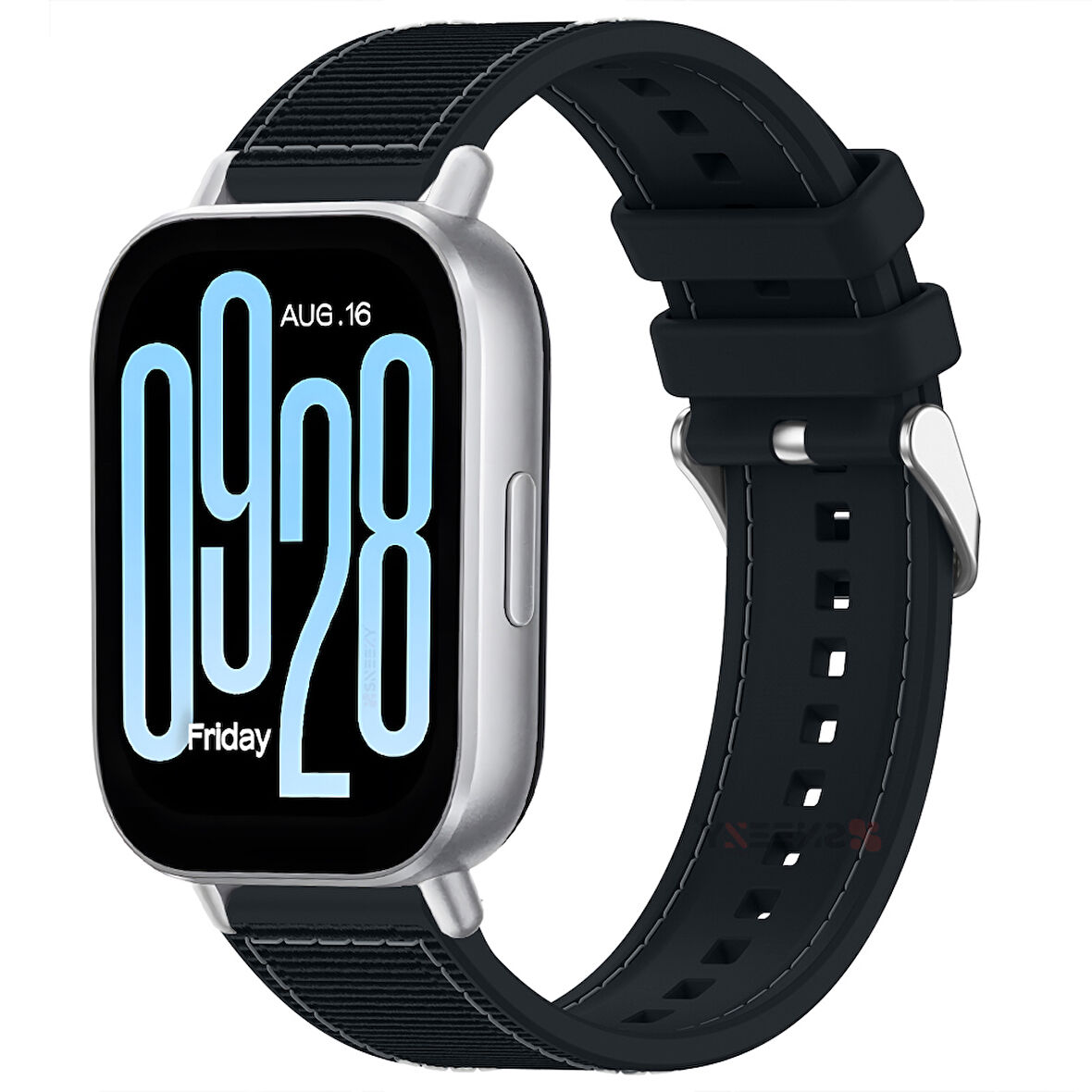 Redmi Watch 5 Active Redmi 5 Lite Uyumlu Kordon Dikiş Desenli Dokuma Silikon Kordon