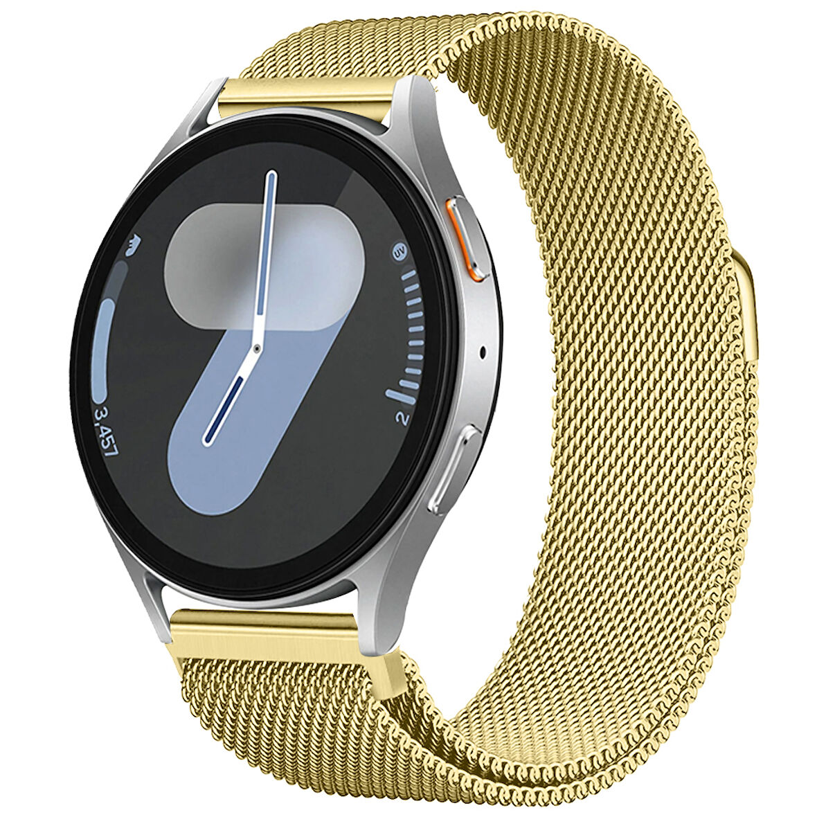Samsung Galaxy Watch 4 5 6 7 Seri 40 42 43 44 46 47mm Uyumlu Manyetik Milanese Loop Metal Kordon 