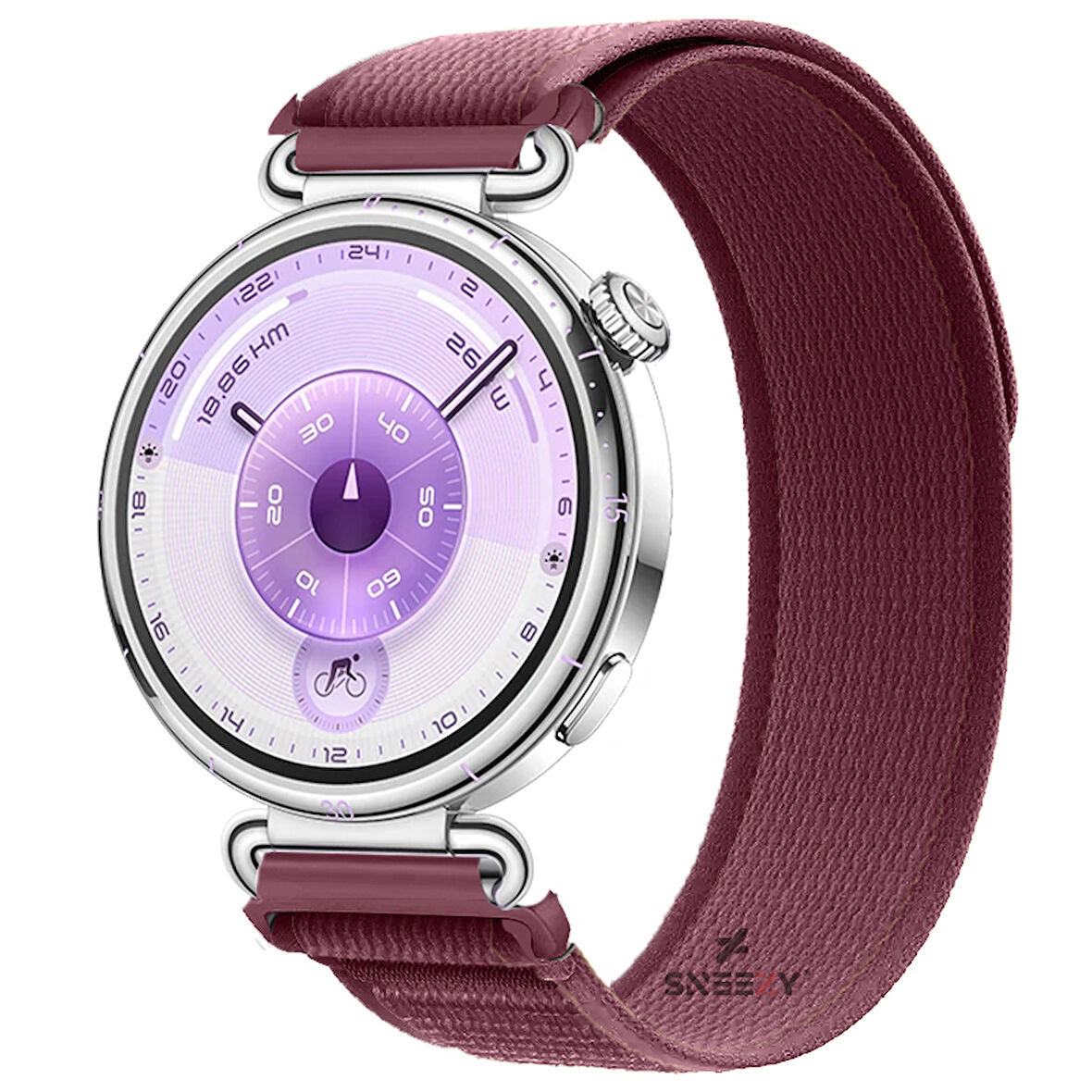 Huawei Watch GT6 41mm Uyumlu Kordon Trail Loop Cırtlı Yumuşak Kumaş Şık Kordon