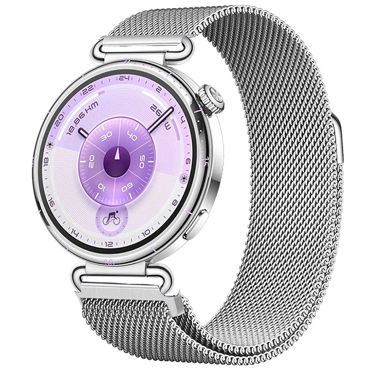 Huawei Watch GT6 41mm Uyumlu Manyetik Milanese Loop Metal Kordon 