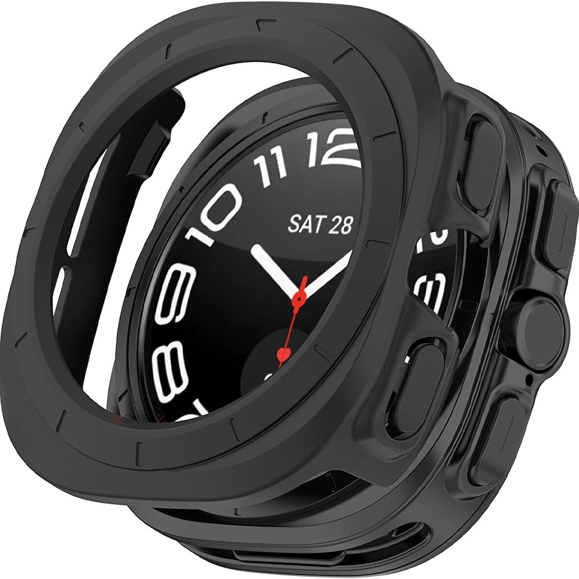 Samsung Galaxy Watch Ultra 47mm İle Uyumlu Güçlendirilmiş 360 Kasa Koruyucu