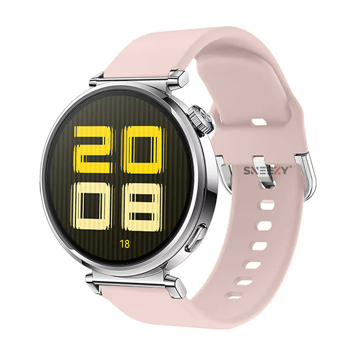 Huawei Watch GT5 41mm İle Uyumlu A Kalite Yumuşak PureLux Soft Tokalı Silikon Kordon