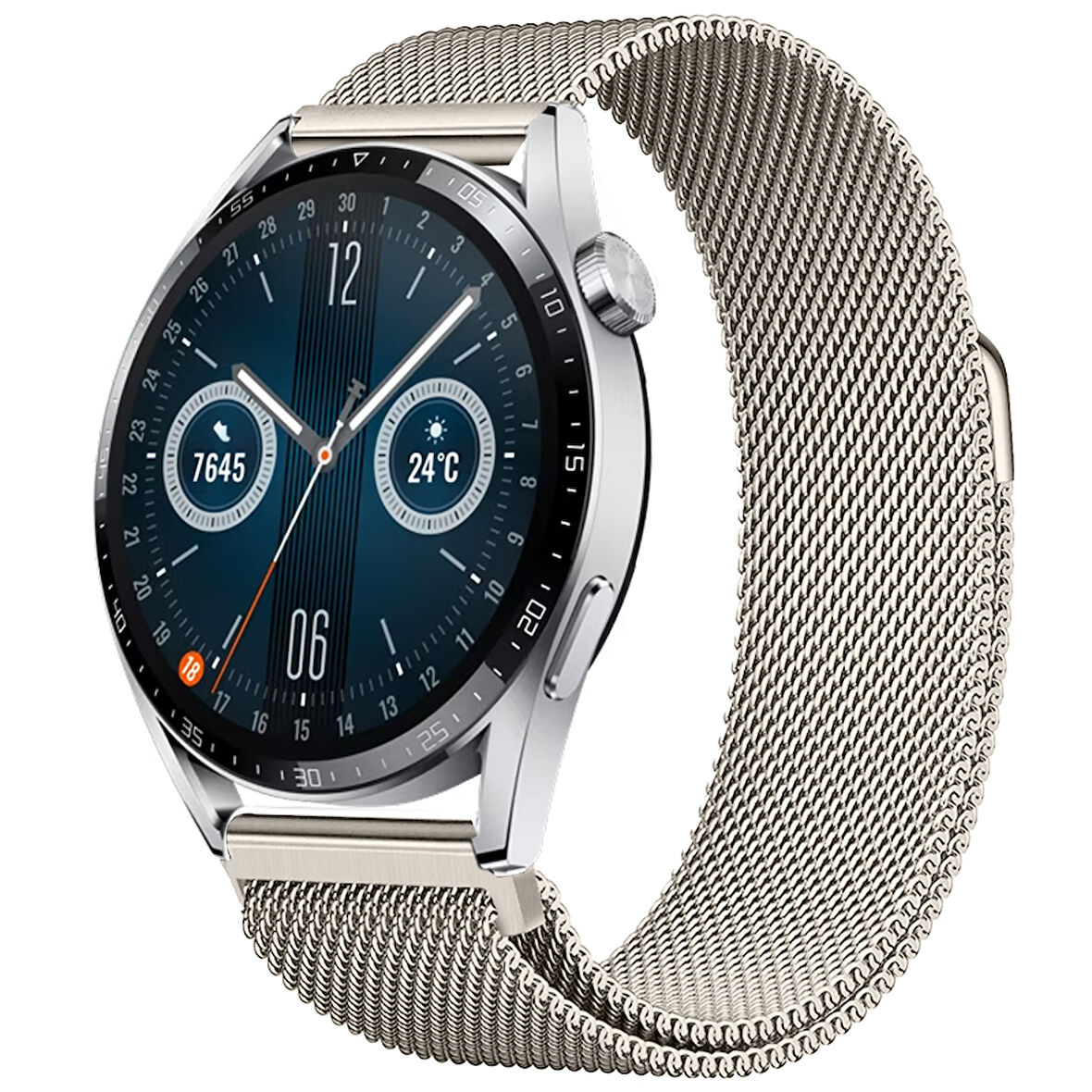 Huawei Watch GT3 46mm GT3 Pro 46mm Gt2 46mm Gt2 Pro 46mm Uyumlu Manyetik Milanese Loop Metal Kordon