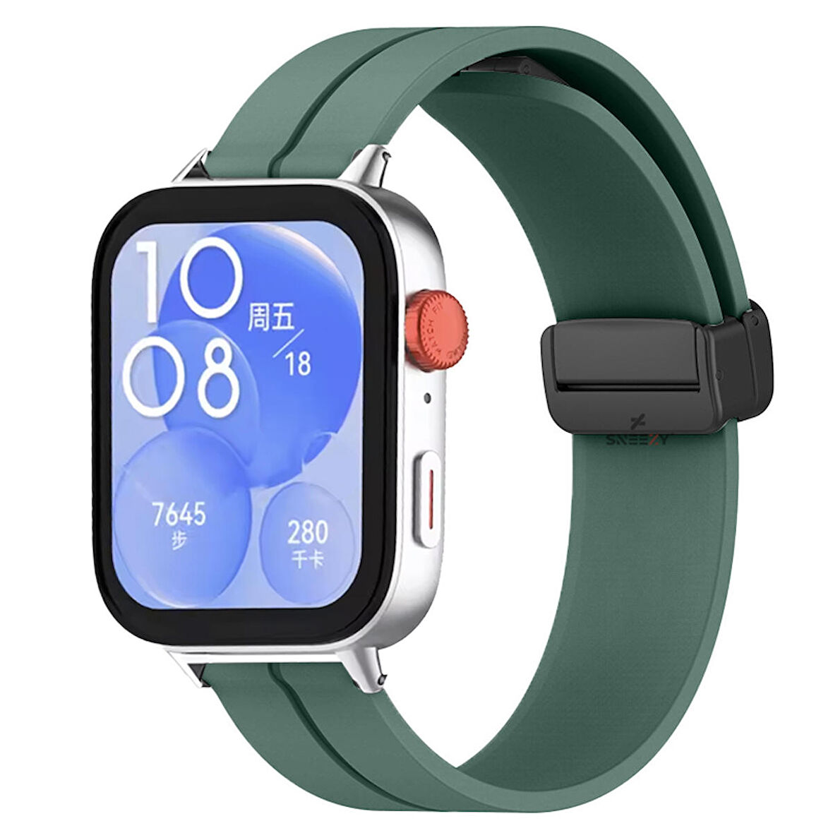 Huawei Watch Fit 3 İle Uyumlu Coastal Manyetik Tokalı Silikon Kordon