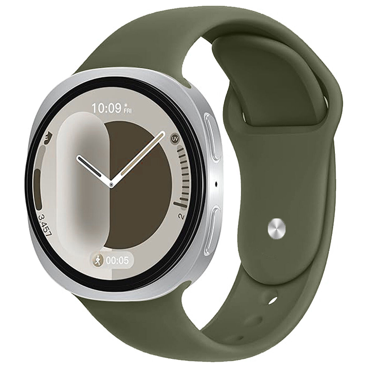 Samsung Galaxy Watch 8 44mm 40mm İle Uyumlu Klasik PureLux Soft Silikon Kordon