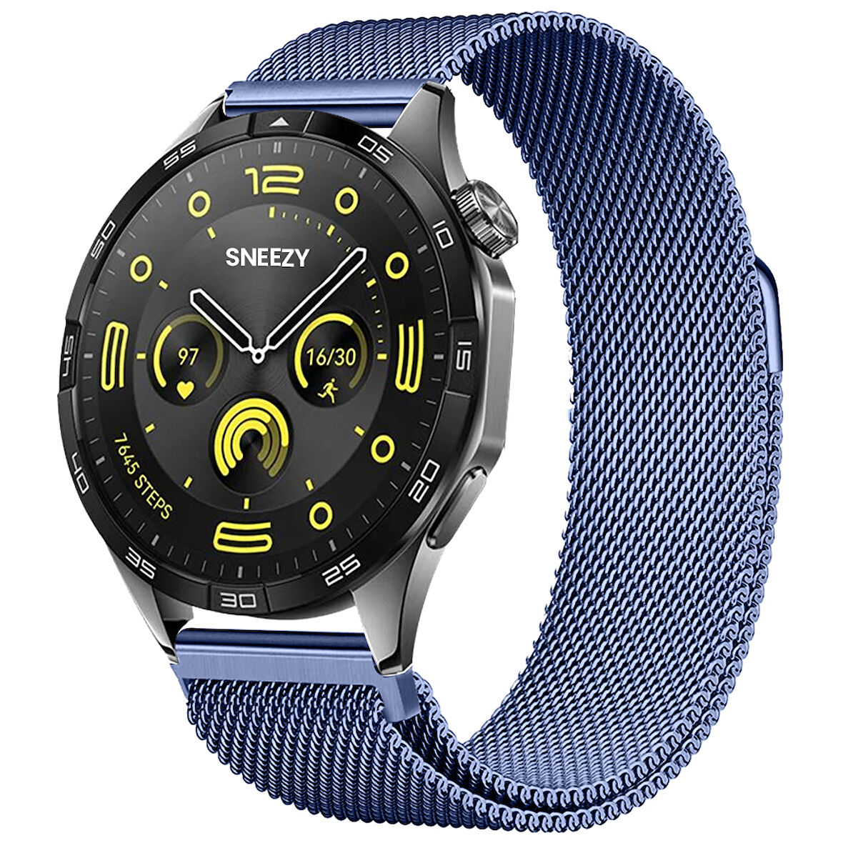Huawei Watch GT4 46mm Uyumlu Manyetik Milanese Loop Metal Kordon 