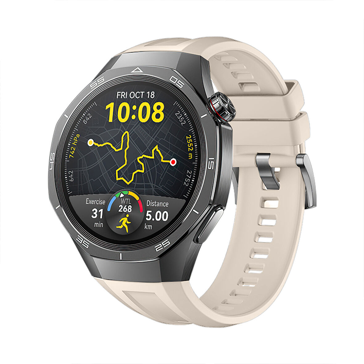 Huawei Watch Gt5 Pro 46mm İle Tam Uyumlu Kordon Metal Tokalı Yumuşak Silikon Kordon Kayış
