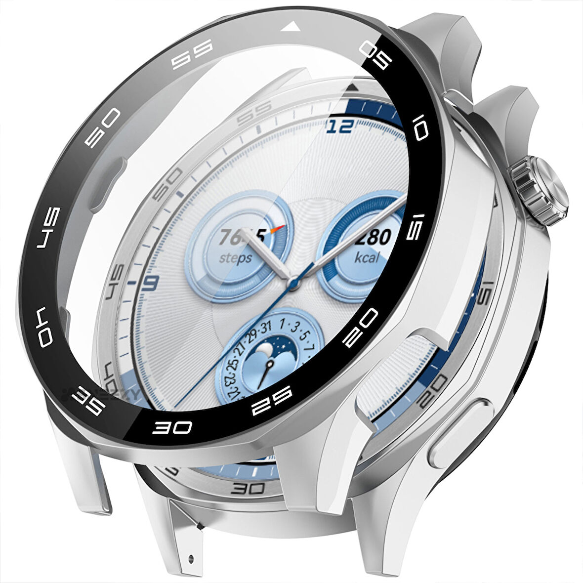 Huawei Watch GT5 46mm Kasa Uyumlu Kılıf Sert PC Kasa ve Ekran Koruyucu Kılıf