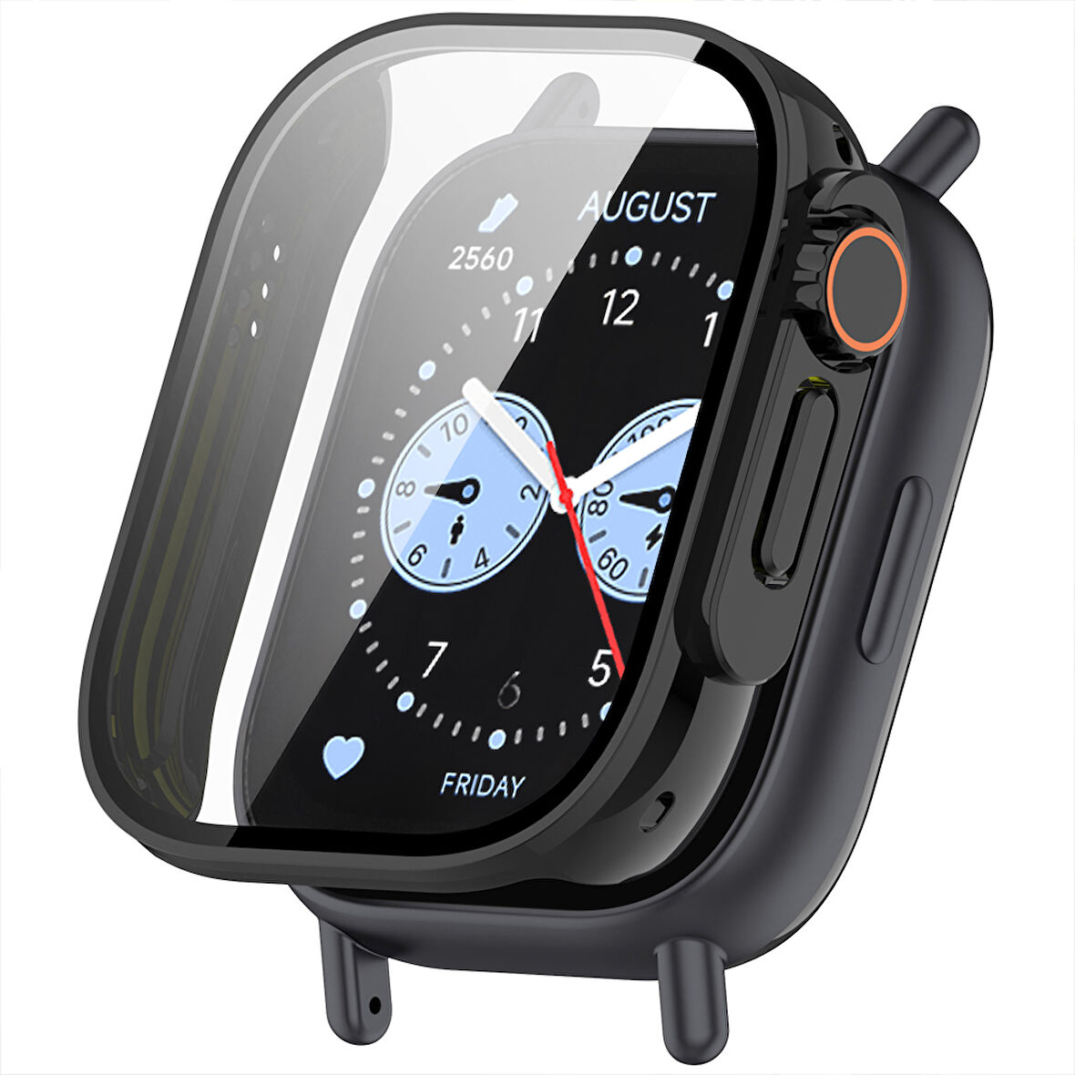 Redmi Watch 5 Lite İle Uyumlu Kasa ve Ekran Koruyucu Watch Ultra Saat Görünüm'e Dönüştürücü