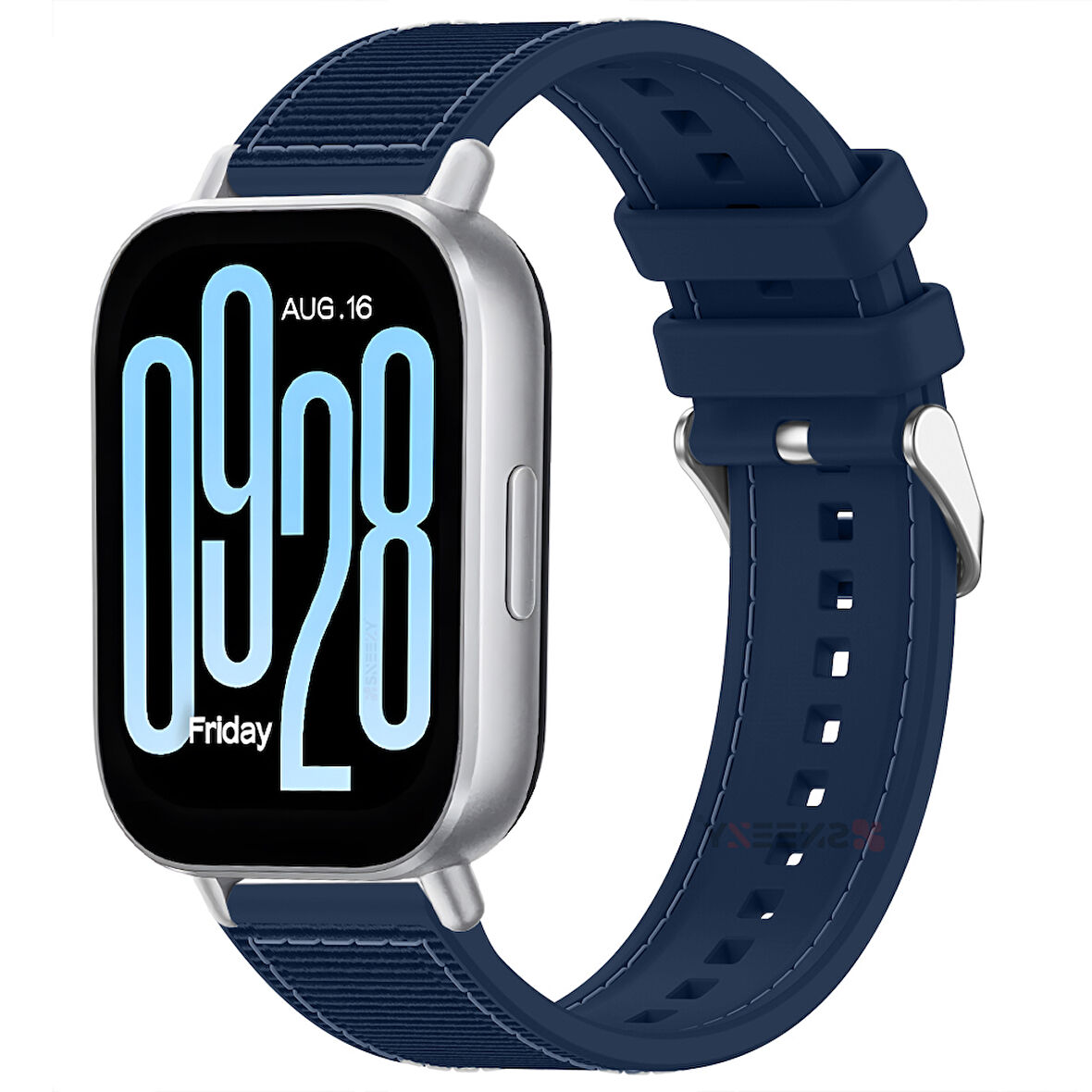 Redmi Watch 5 Active Redmi 5 Lite Uyumlu Kordon Dikiş Desenli Dokuma Silikon Kordon