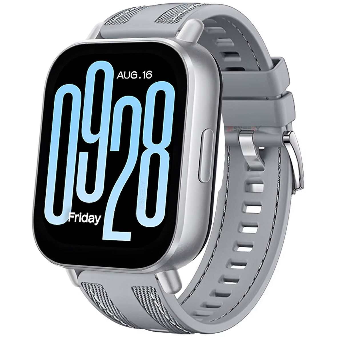 Redmi Watch 5 Active Redmi 5 Lite ile Uyumlu Metal Tokalı Dikiş Detaylı Şık Dokuma Silikon Kordon