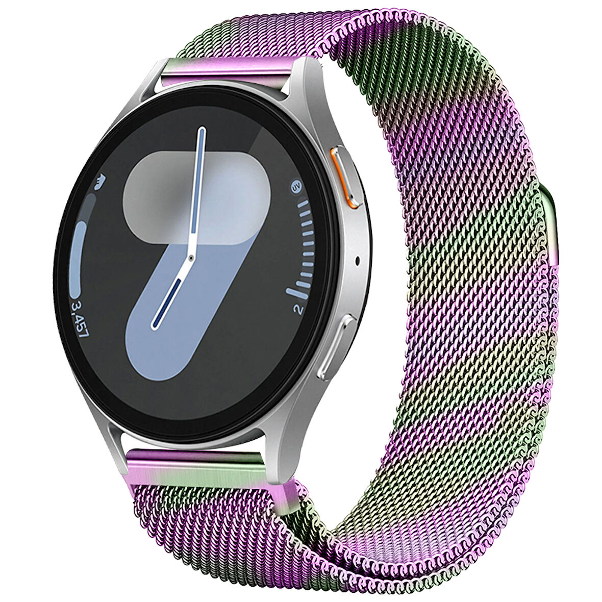 Samsung Galaxy Watch 4 5 6 7 Seri 40 42 43 44 46 47mm Uyumlu Manyetik Milanese Loop Metal Kordon 