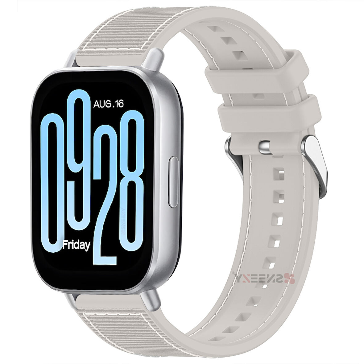 Redmi Watch 5 Active Redmi 5 Lite Uyumlu Kordon Dikiş Desenli Dokuma Silikon Kordon