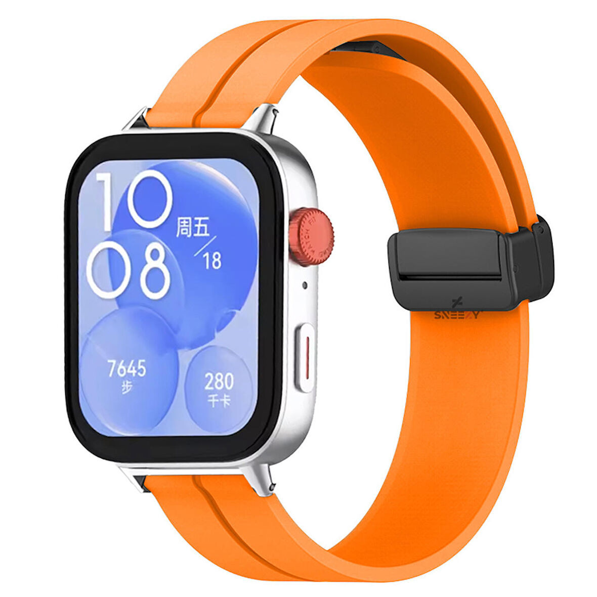Huawei Watch Fit 3 İle Uyumlu Coastal Manyetik Tokalı Silikon Kordon