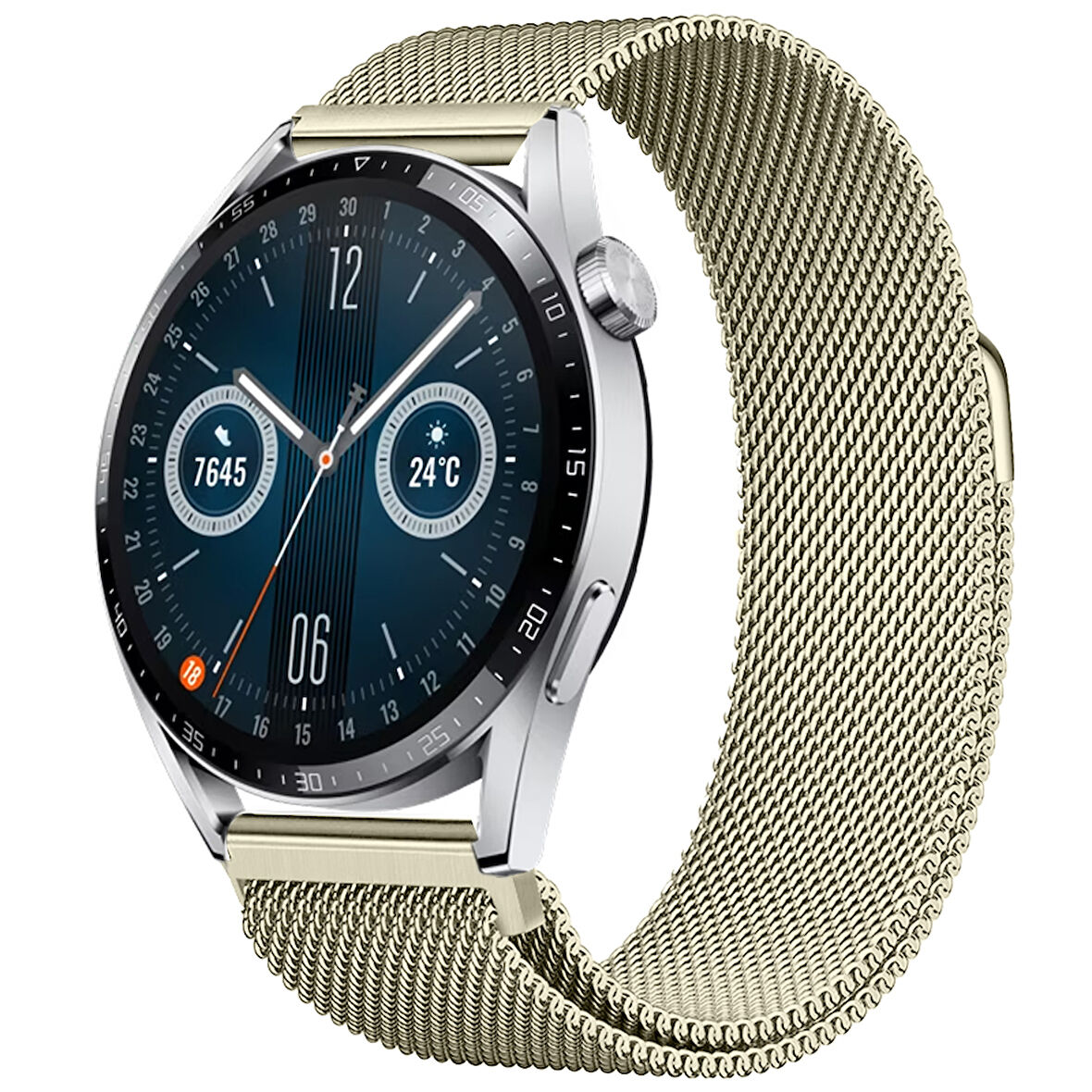 Huawei Watch GT3 46mm GT3 Pro 46mm Gt2 46mm Gt2 Pro 46mm Uyumlu Manyetik Milanese Loop Metal Kordon