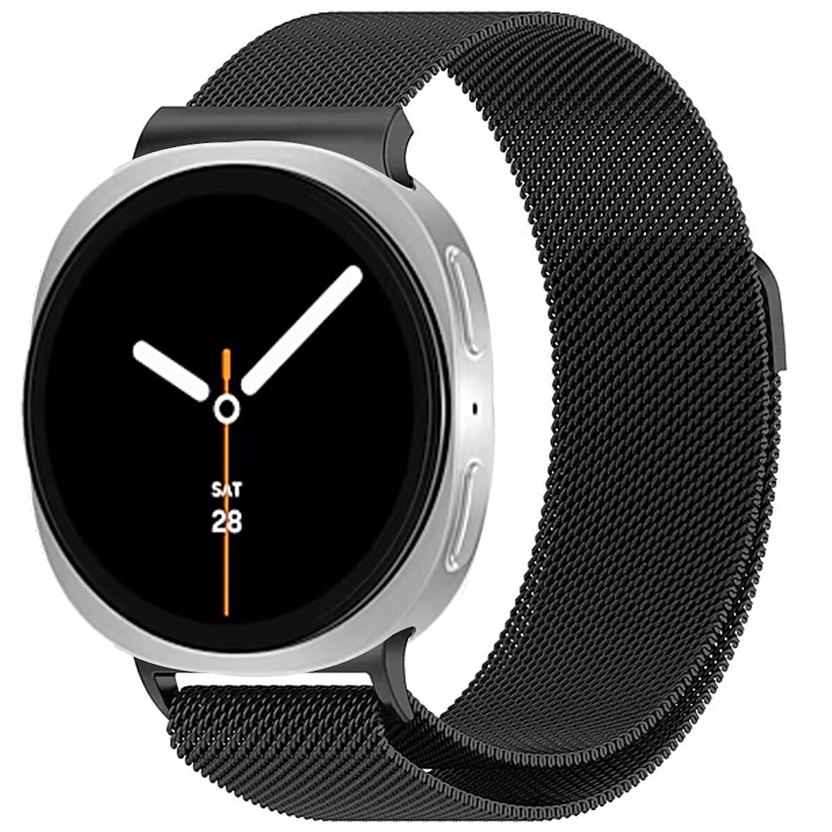Samsung Galaxy Watch 8 40mm 44mm Uyumlu Manyetik Milanese Loop Metal Kordon
