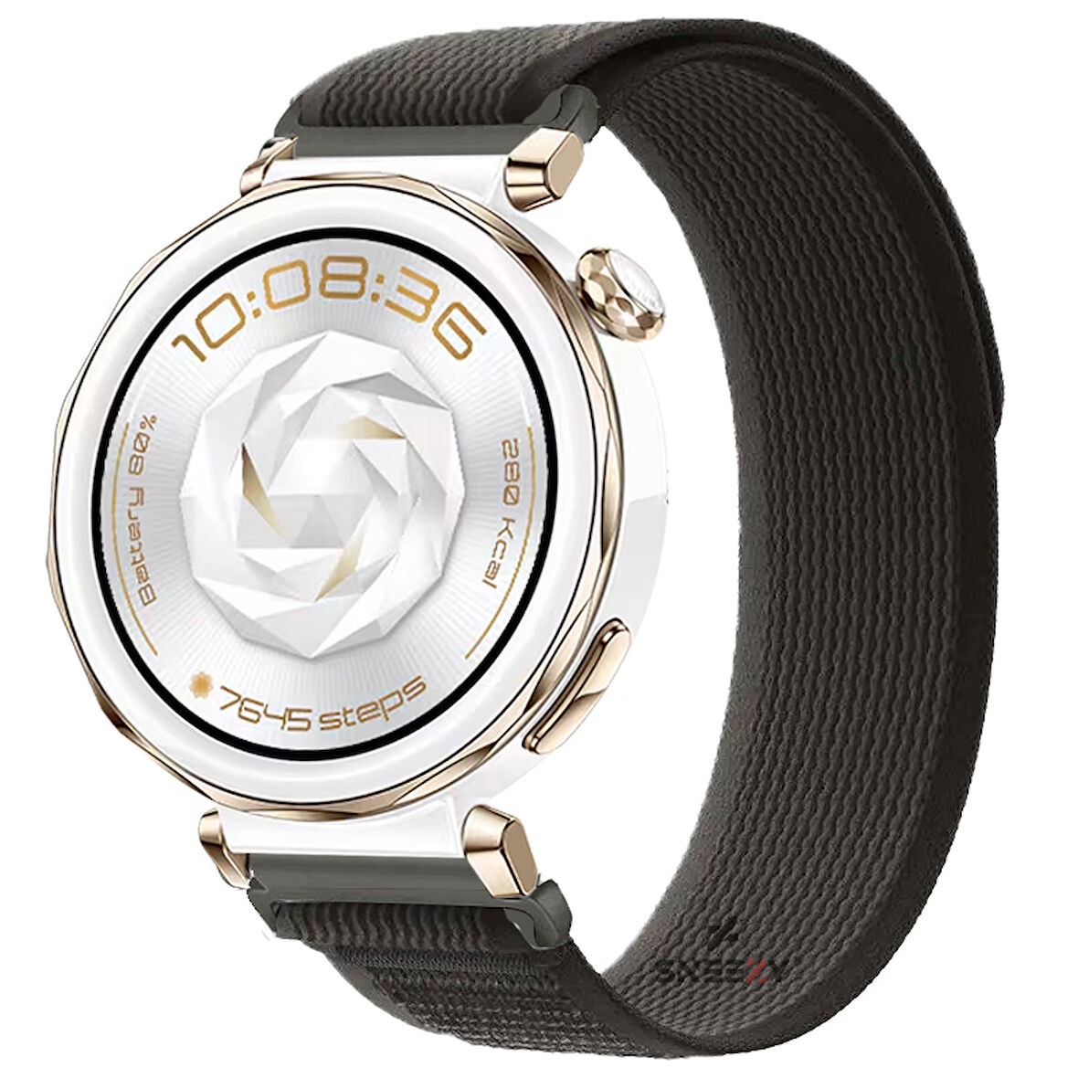 Huawei Watch GT5 Pro 42mm Uyumlu Kordon Trail Loop Cırtlı Yumuşak Kumaş Şık Kordon