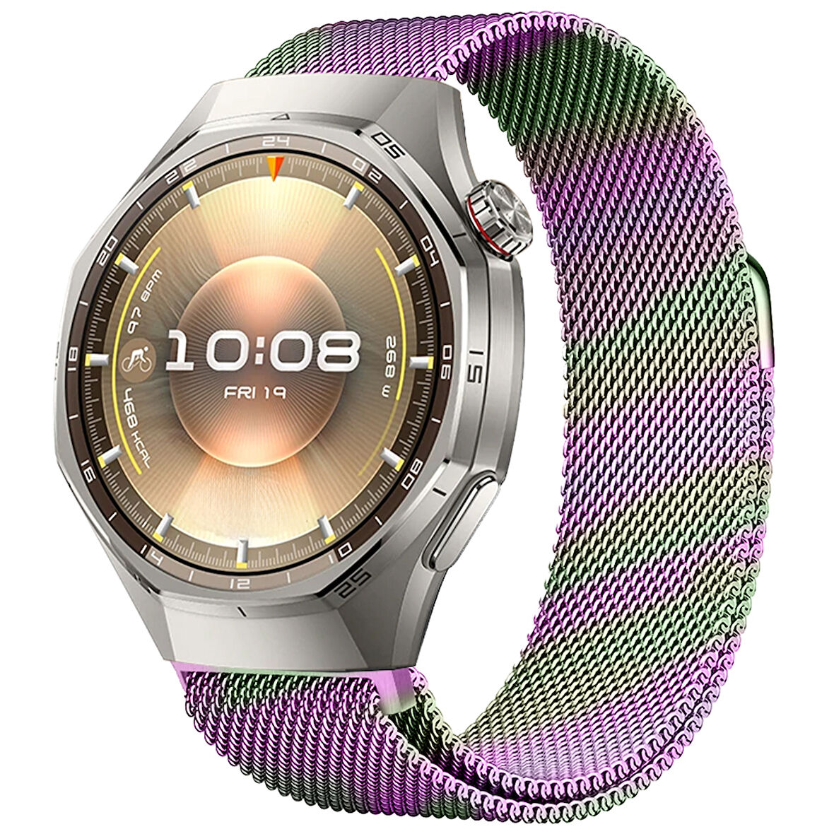 Huawei Watch GT6 Pro 46mm Uyumlu Manyetik Milanese Loop Metal Kordon 