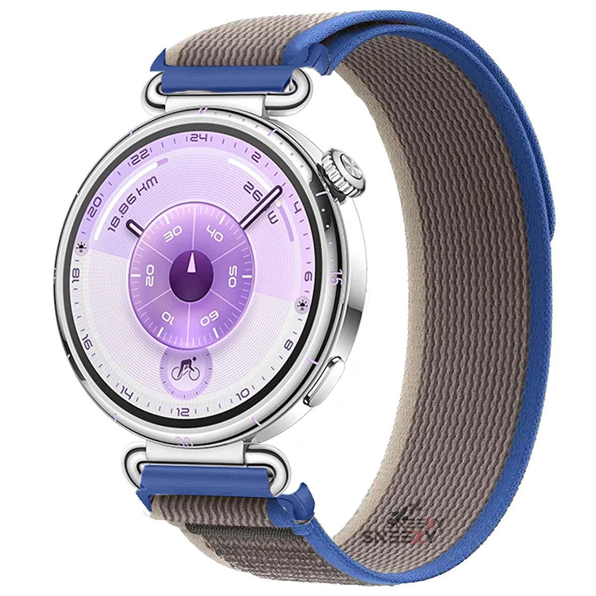 Huawei Watch GT6 41mm Uyumlu Kordon Trail Loop Cırtlı Yumuşak Kumaş Şık Kordon