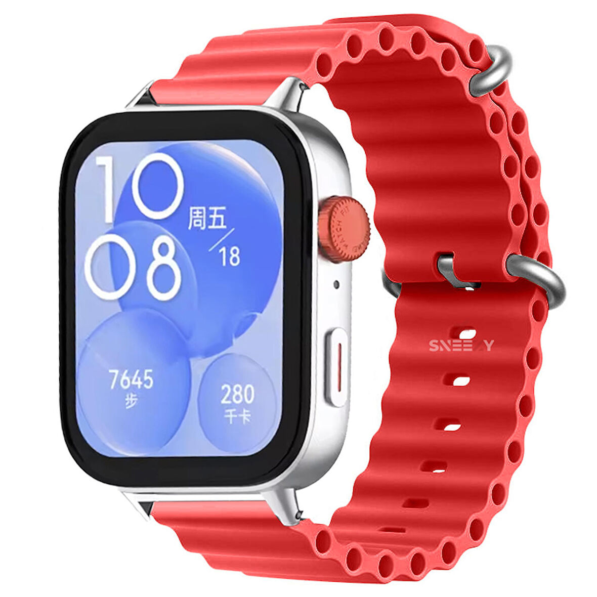 Huawei Watch Fit 3 İle Uyumlu Seaflex Ocean Tokalı Yumuşak Soft Silikon Kordon