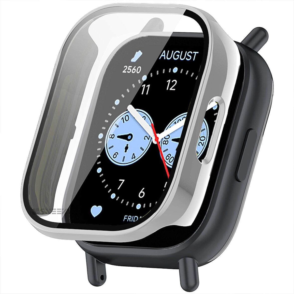 Redmi Watch 5 Lite Kasa Uyumlu Kılıf Sert PC Kasa ve Ekran Koruyucu Kılıf