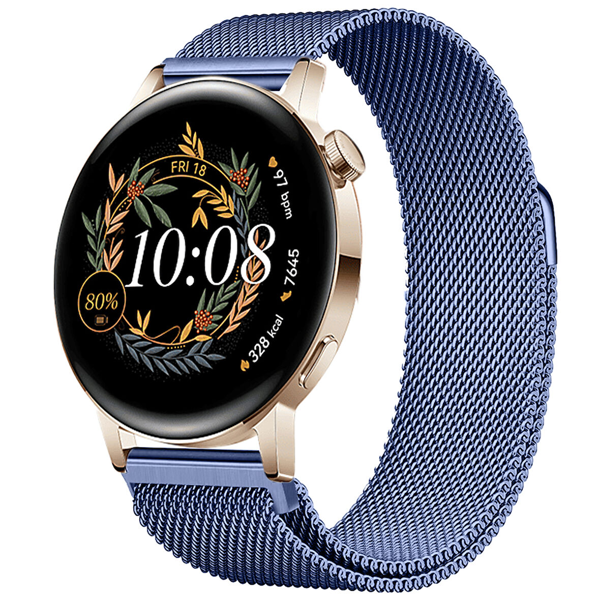 Huawei Watch GT3 42mm GT2 42mm Uyumlu Kordon Manyetik Milanese Loop Metal Kordon 