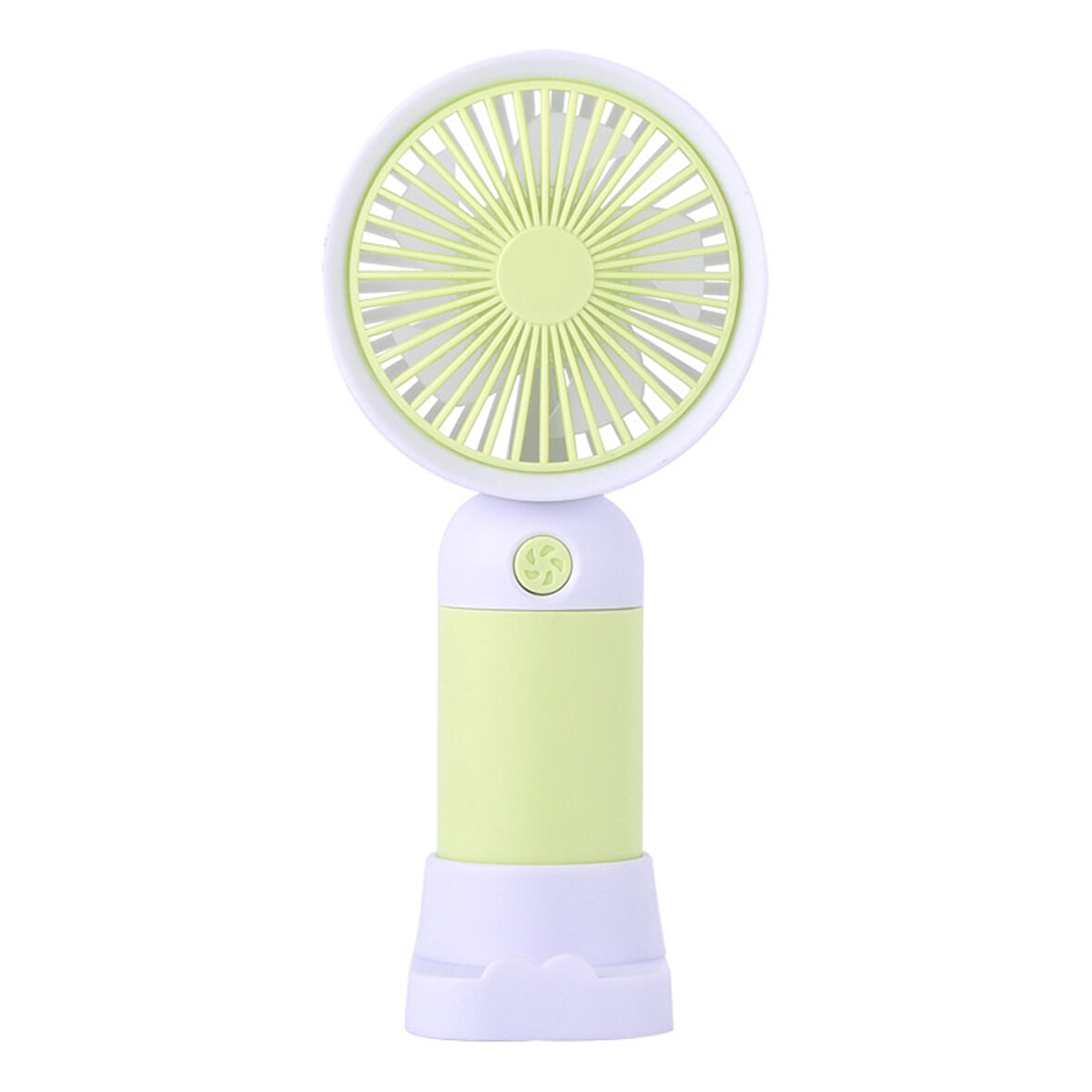 Sevimli Karakter Desenli Sessiz USB Şarjlı Mini Fan Kalemtraşlı, Taşınabilir Masaüstü Fan