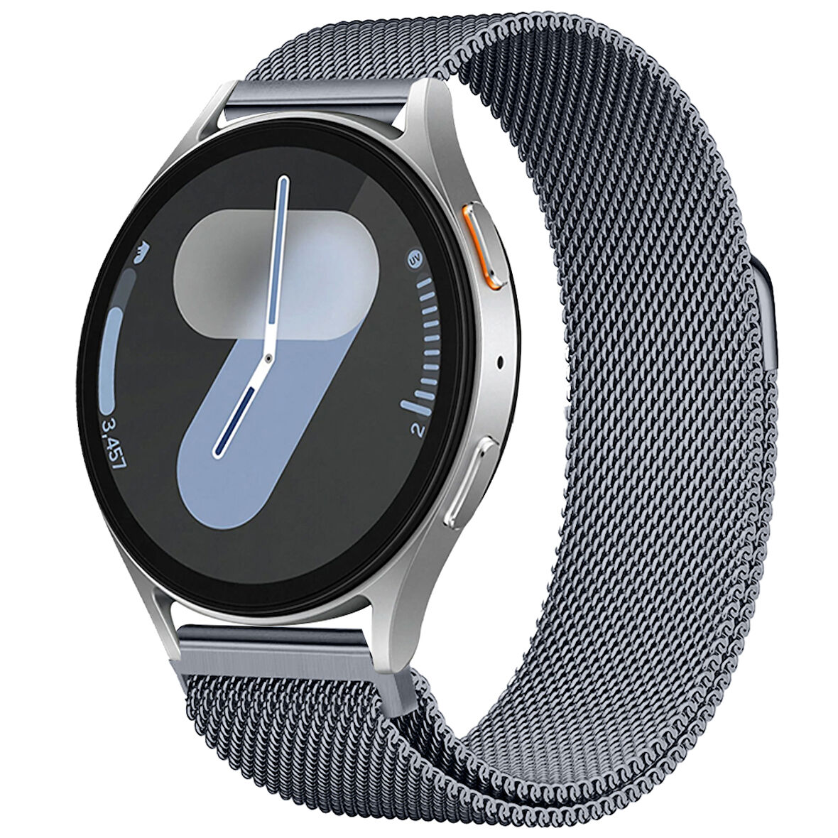 Samsung Galaxy Watch 4 5 6 7 Seri 40 42 43 44 46 47mm Uyumlu Manyetik Milanese Loop Metal Kordon 