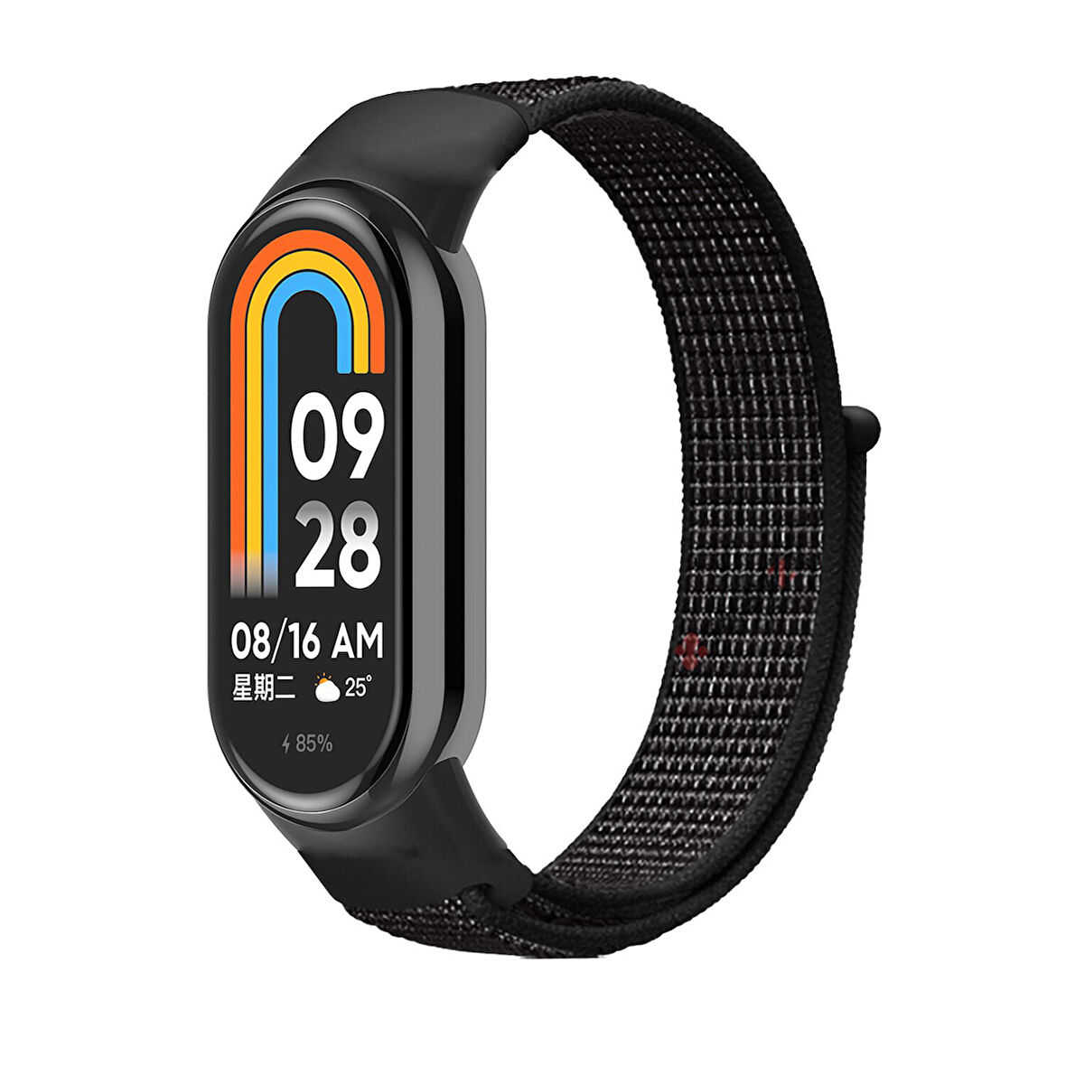 Xiaomi Mi Band 9 İle Uyumlu Hasır Nylon Akıllı Bileklik Kordon - Saat Kordonu