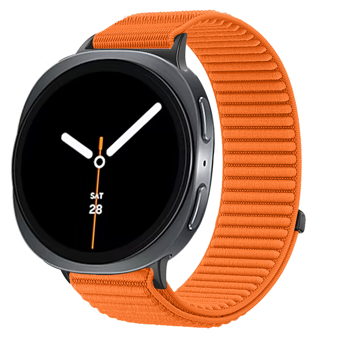 Samsung Galaxy Watch 8 44mm 40mm 47mm İle Uyumlu Naylon Spor Loop Kordon Ayarlanabilir Rahat ve Dayanıklı