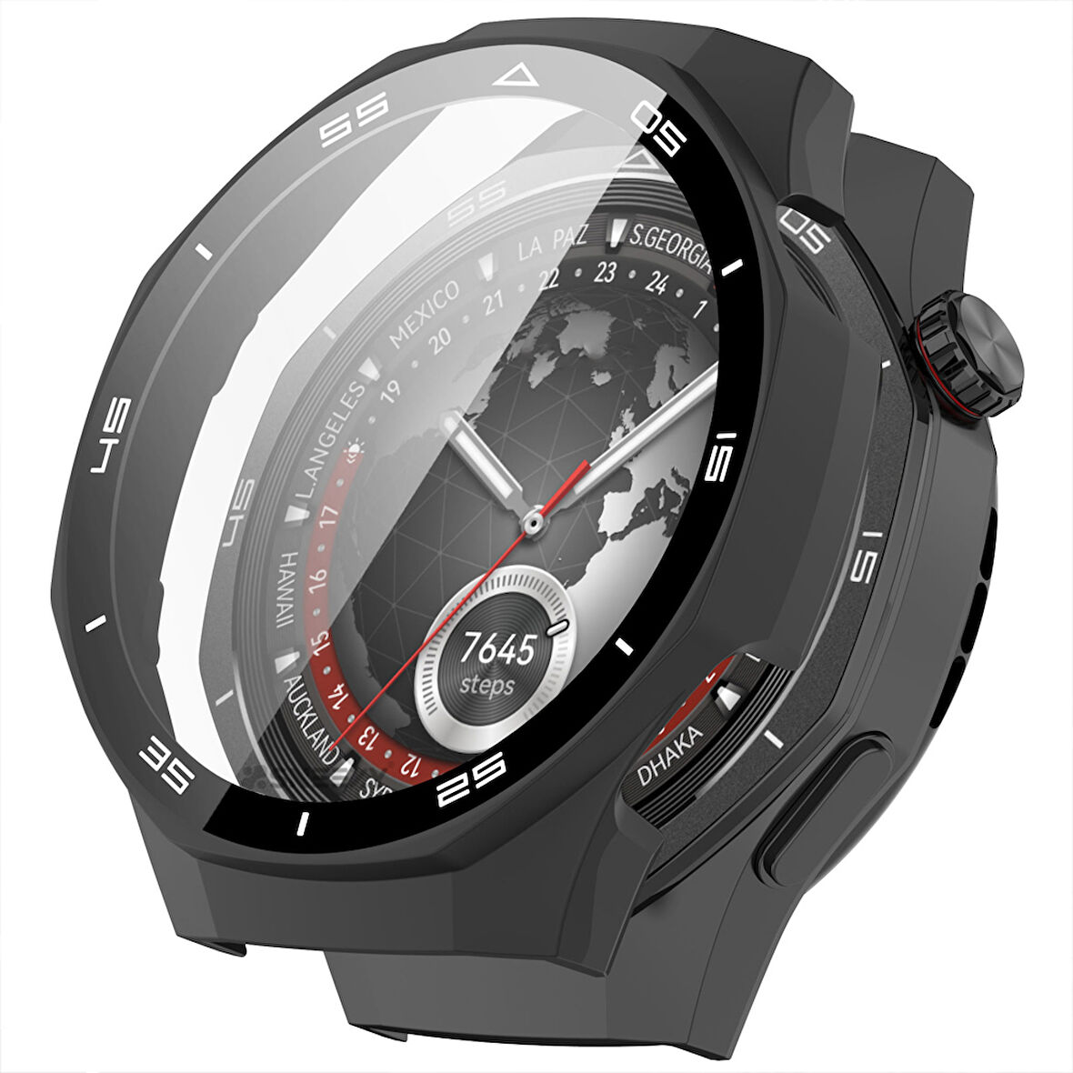 Huawei Watch GT5 Pro 46mm Kasa Uyumlu Kılıf Sert PC Kasa ve Ekran Koruyucu Kılıf