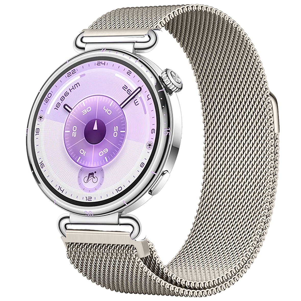 Huawei Watch GT6 41mm Uyumlu Manyetik Milanese Loop Metal Kordon 