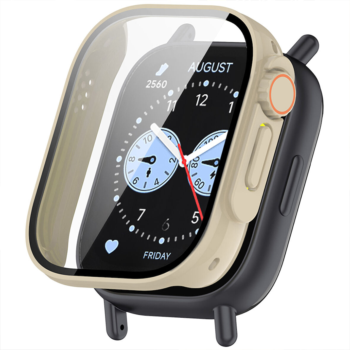 Redmi Watch 5 Lite İle Uyumlu Kasa ve Ekran Koruyucu Watch Ultra Saat Görünüm'e Dönüştürücü