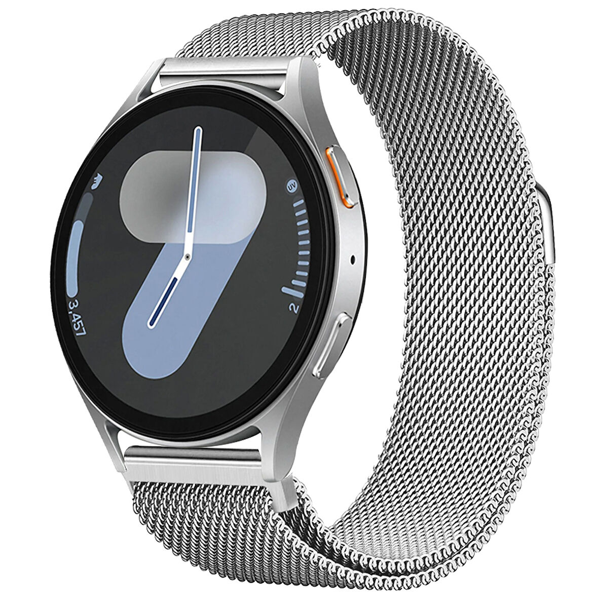 Samsung Galaxy Watch 4 5 6 7 Seri 40 42 43 44 46 47mm Uyumlu Manyetik Milanese Loop Metal Kordon 