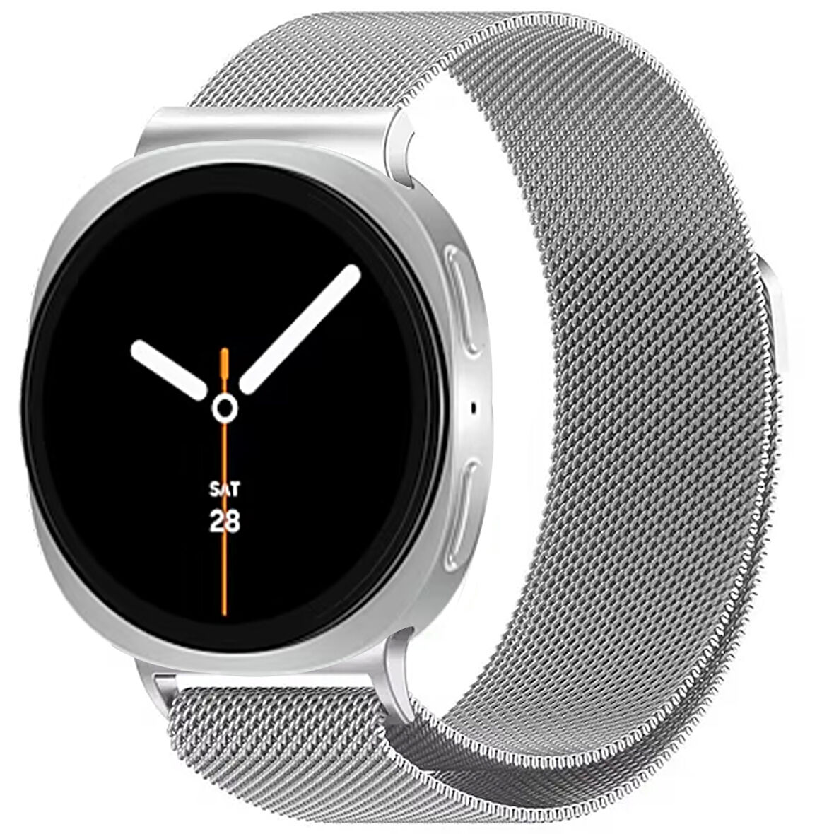 Samsung Galaxy Watch 8 40mm 44mm Uyumlu Manyetik Milanese Loop Metal Kordon