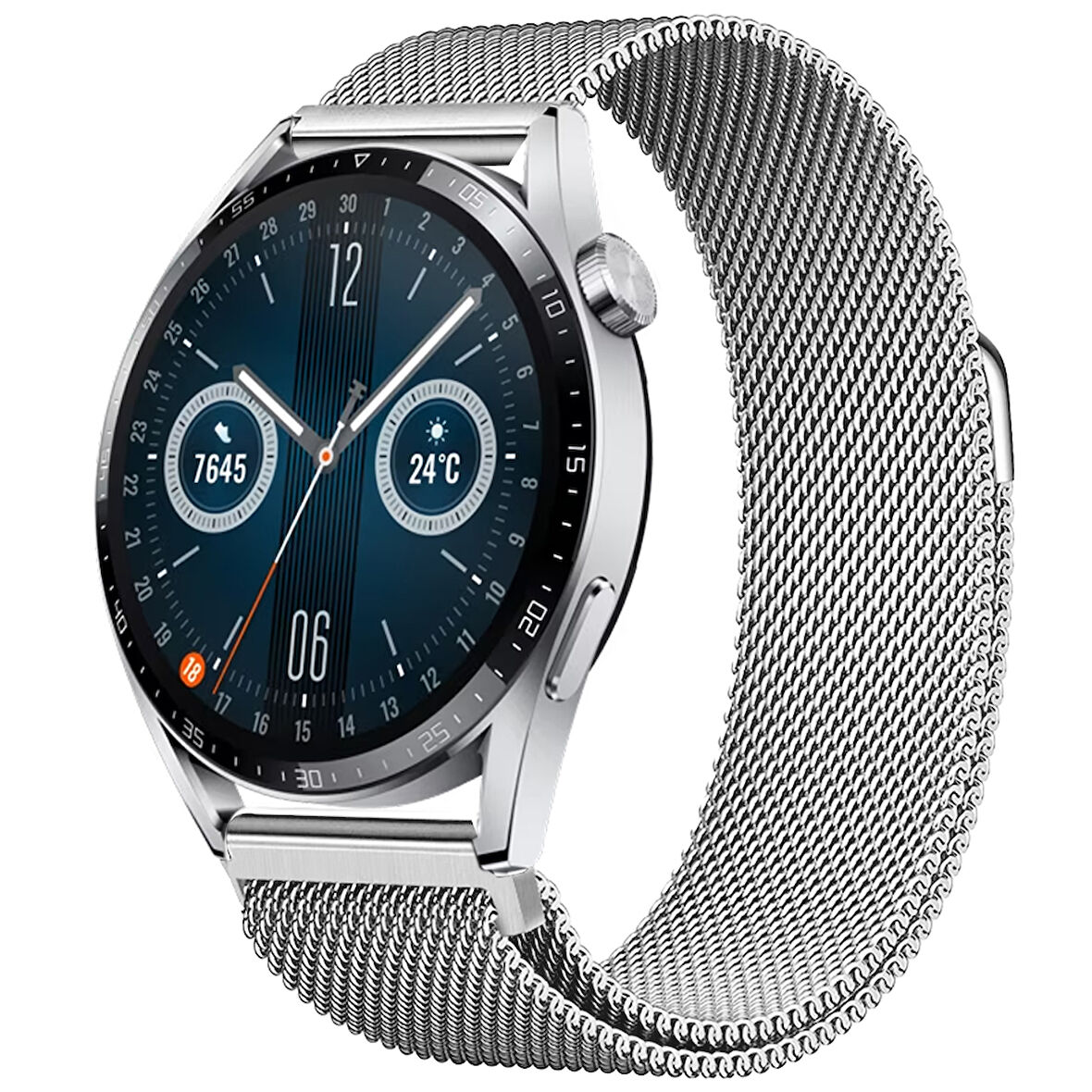 Huawei Watch GT3 46mm GT3 Pro 46mm Gt2 46mm Gt2 Pro 46mm Uyumlu Manyetik Milanese Loop Metal Kordon