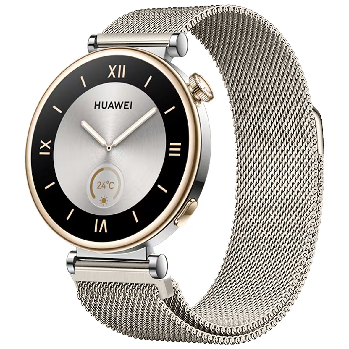 Huawei Watch GT4 41mm Uyumlu Manyetik Milanese Loop Metal Kordon 