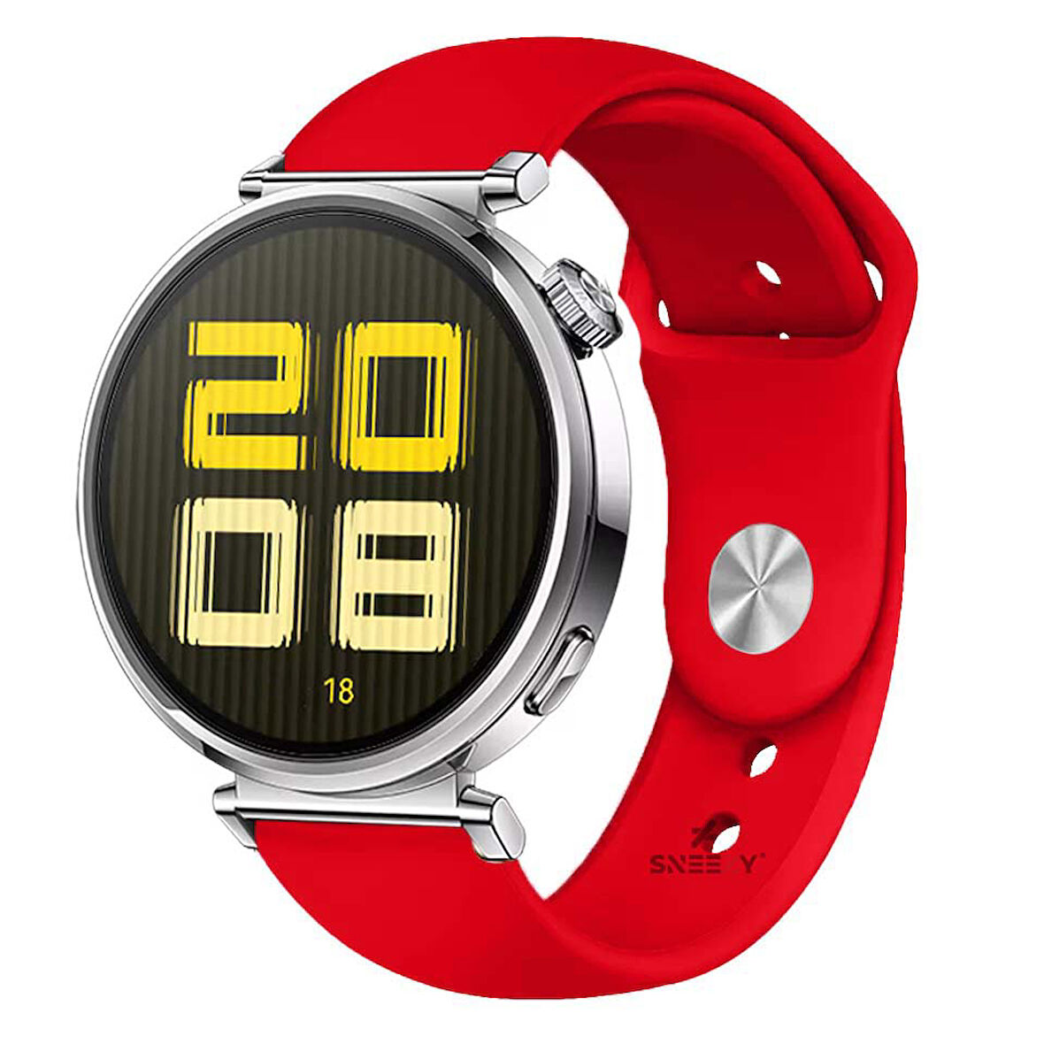 Sneezy Huawei Watch GT5 41mm İle Uyumlu A Kalite Yumuşak PureLux Soft Silikon Kordon