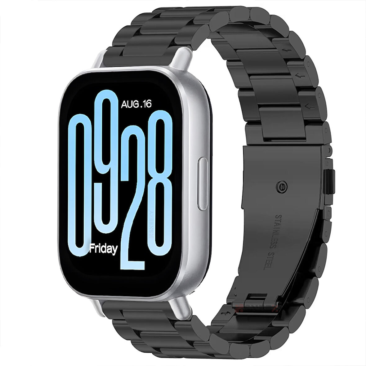 Redmi Watch 5 Active Redmi 5 Lite Uyumlu Kordon Kordon Paslanmaz Döküm Çelik Metal Baklalı Kordon