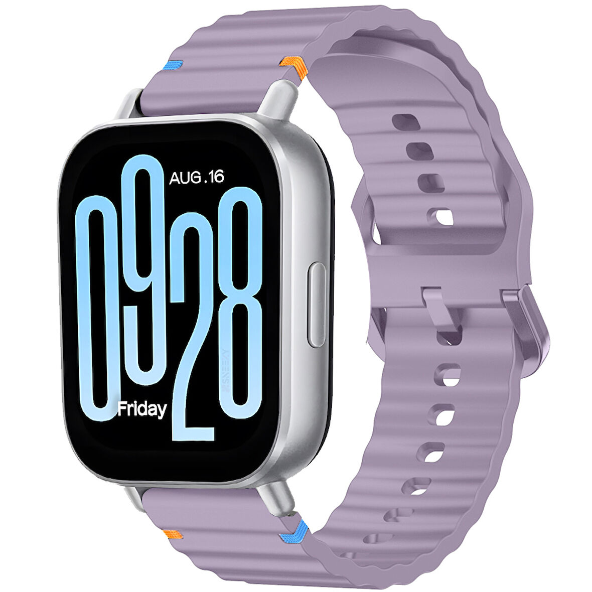 Redmi watch 5 Lite 5 Active İle Uyumlu Dalga Desenli Tokalı Yumusaş Soft Silikon Kordon