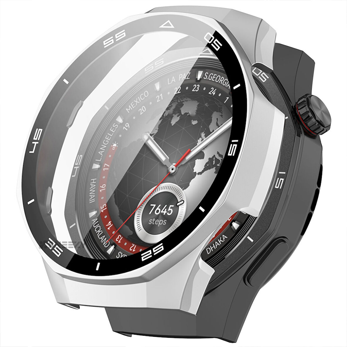 Huawei Watch GT5 Pro 46mm Kasa Uyumlu Kılıf Sert PC Kasa ve Ekran Koruyucu Kılıf